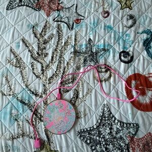 Lilly Pulitzer Pink and Blue Portable Charger